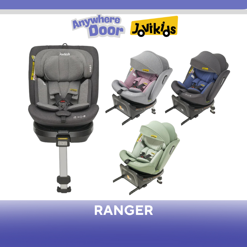 Ghế Ô Tô Jovikids Ranger xoay 360 Isofix cho bé cao 40 - 150 cm