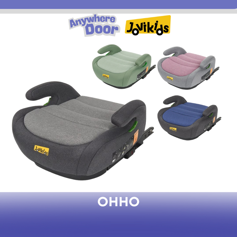 Ghế ngồi Ô Tô Jovikids OHHO Portable Booster cho bé từ 125-150cm có Isofix