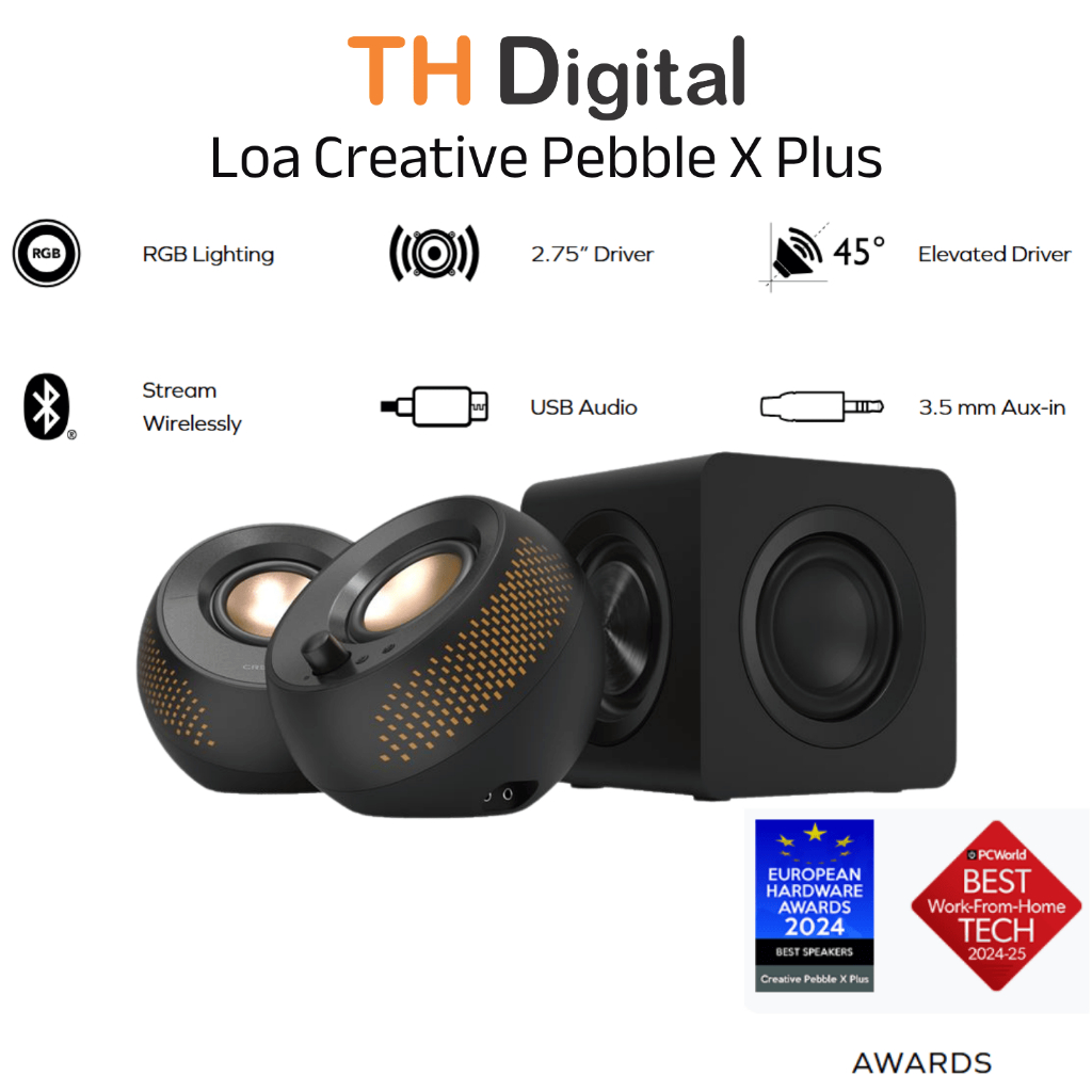 Loa Creative Pebble X Plus Hàng chính hãng