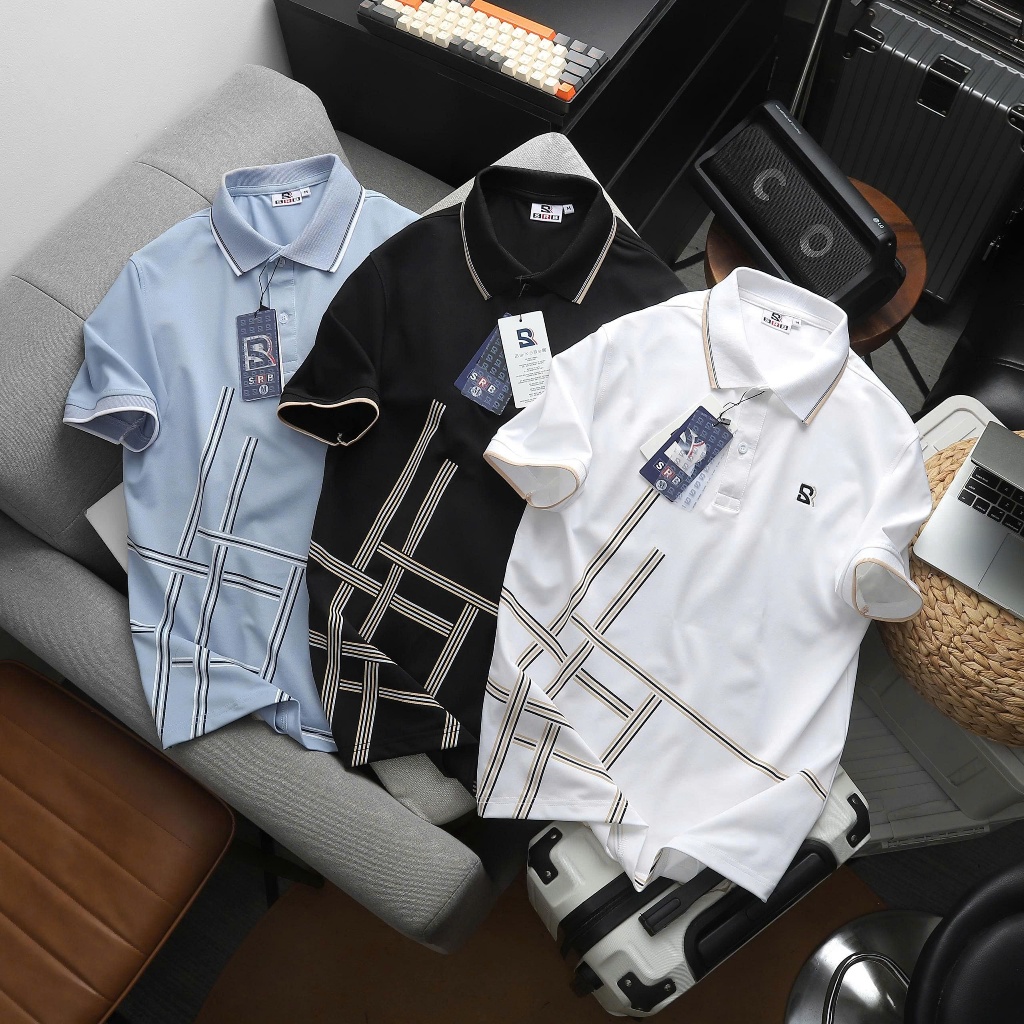 Áo thun polo nam Cross body thun cá sấu lạnh co giãn form chuẩn SRB - Áo polo nam bigsize NTstore