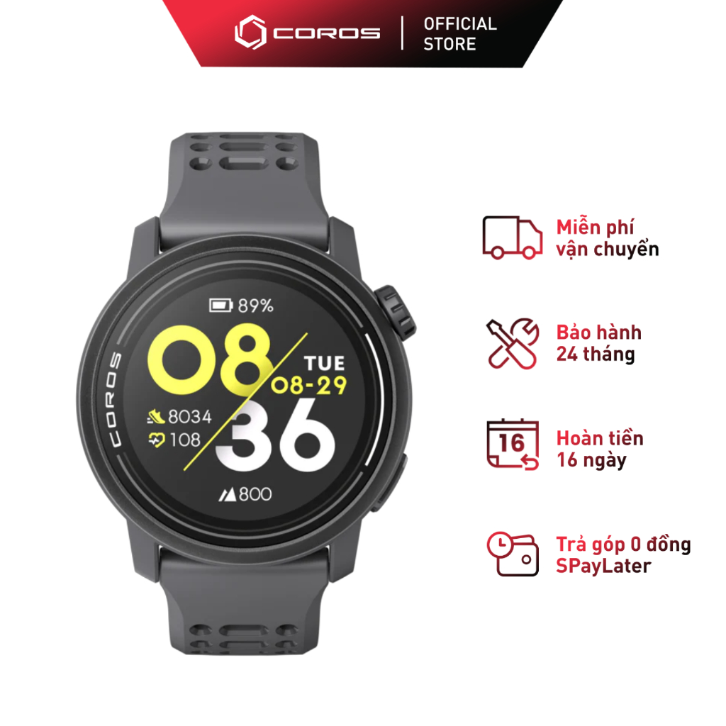 Đồng Hồ GPS Thể Thao COROS PACE 3 - Bảo Hành Chính Hãng 24 Tháng