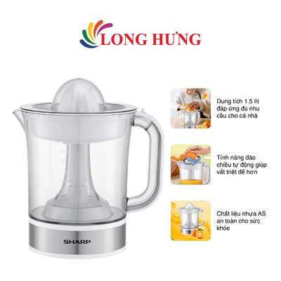 Máy vắt cam Sharp 1.5 lít EJ-J415-WH - Hàng chinh hãng