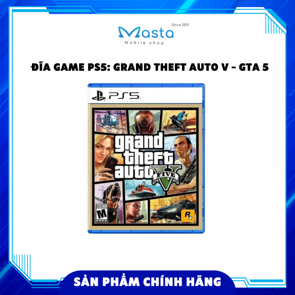 Đĩa Game PS5: Grand Theft Auto V - GTA 5