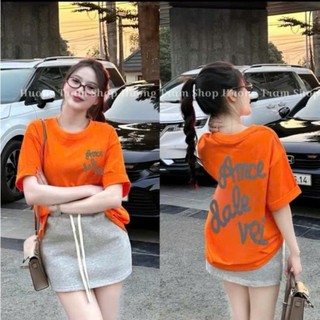 Áo thun tay lỡ form rộng unisex CHỮ DALE, Áo phông nam nữ form rộng