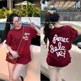Áo thun tay lỡ form rộng unisex CHỮ DALE, Áo phông nam nữ form rộng
