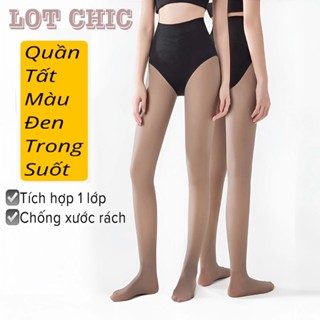  Quần Tất Nữ 2025 LOT CHIC Thiết kế hiệu ứng 0D màu đen trong suốt cao có phân loại 100g lót nỉ và 200g lót lông 