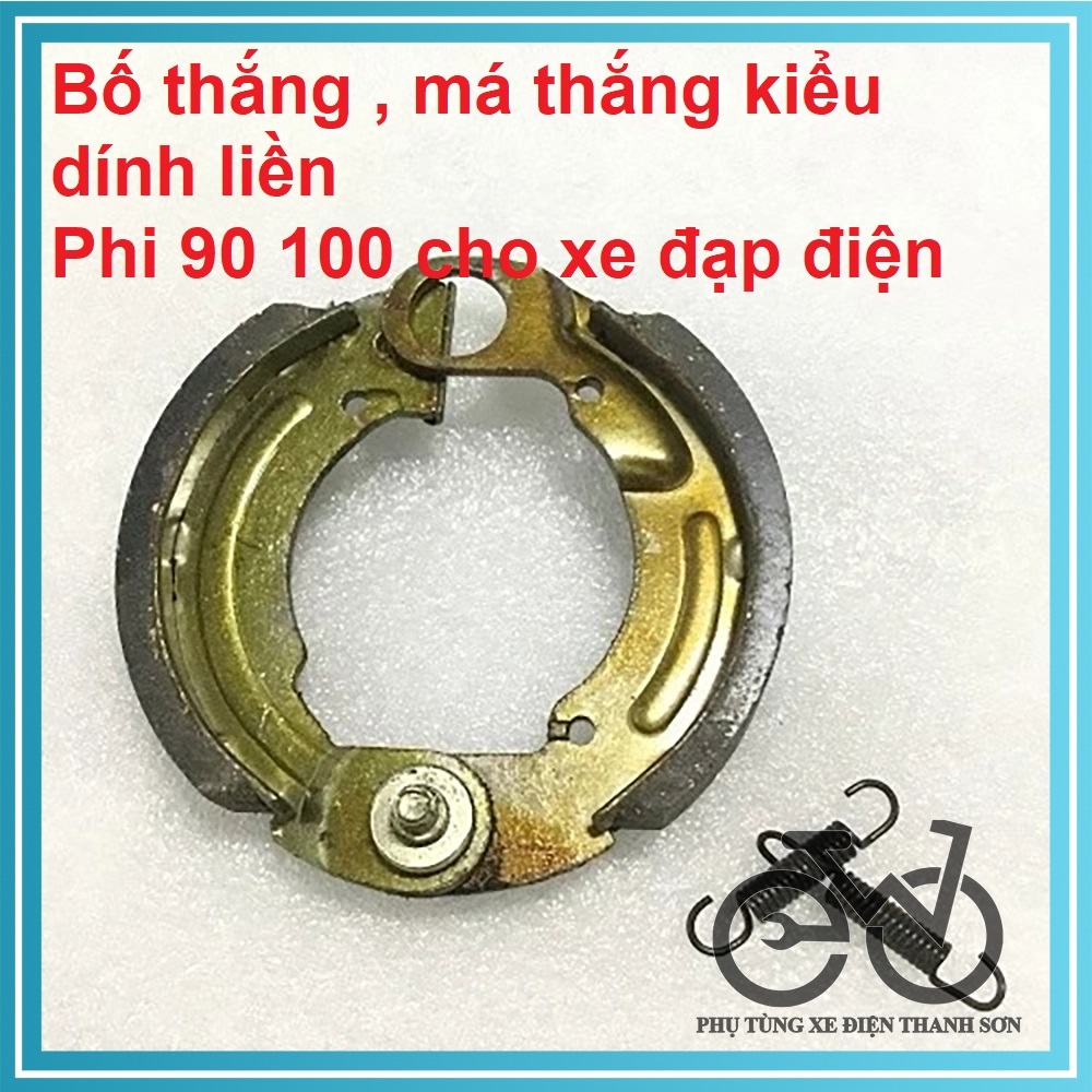 Bố thắng , má thắng kiểu dính liền phi 90 100 cho xe đạp điện