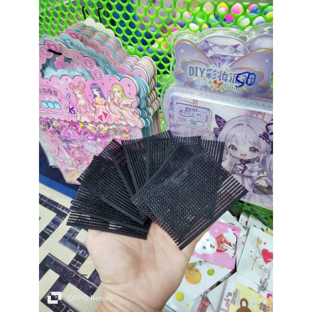 10 miếng dán tóc đen  10