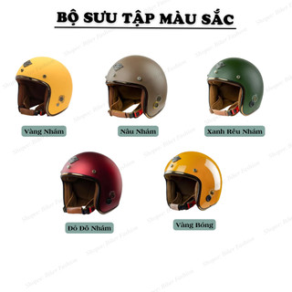 Mũ bảo hiểm 3/4 Napoli Sh Ruby New