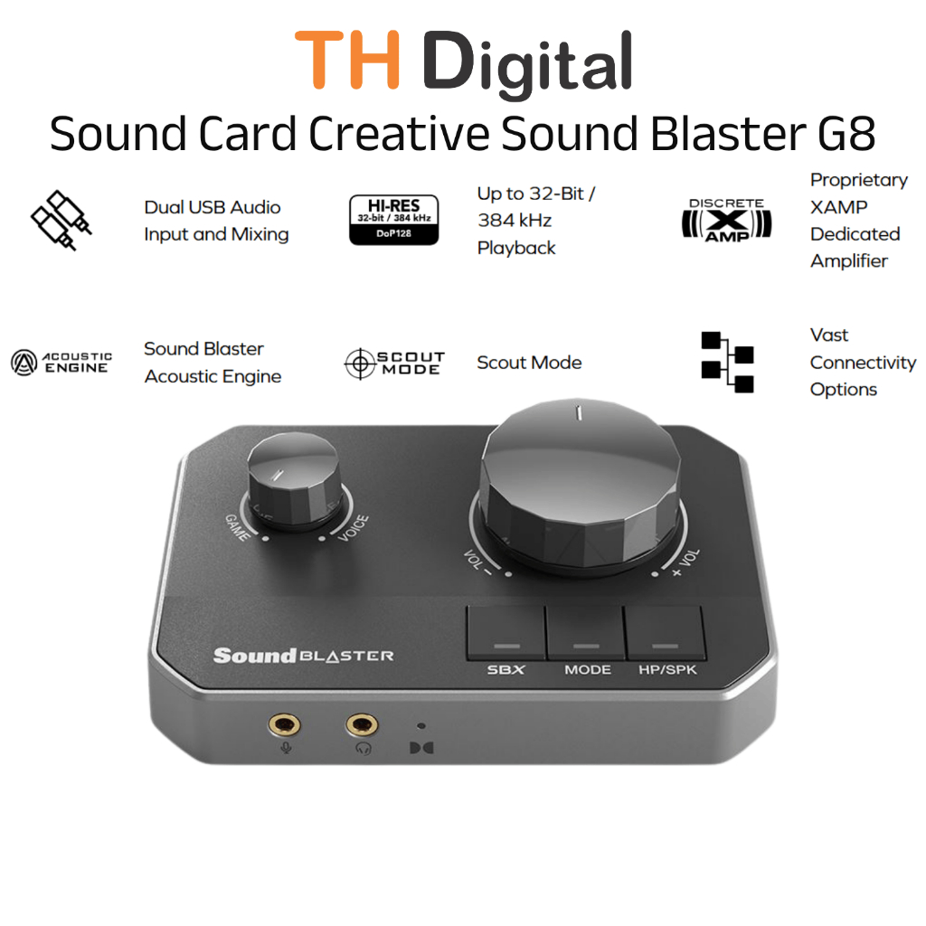 Sound Card Creative Sound Blaster G8 Hàng chính hãng