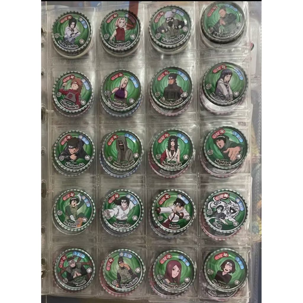 Bộ Lẻ Các Set Naruto Toonies Sắt Xu Tròn Không Kèm Sheet Đựng