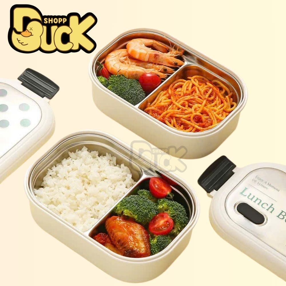 Hộp Đựng Cơm 2 Ngăn Bằng Thép Không Gỉ 1000ml Tiện Lợi Fly NomoDuck | BigBuy360 - bigbuy360.vn