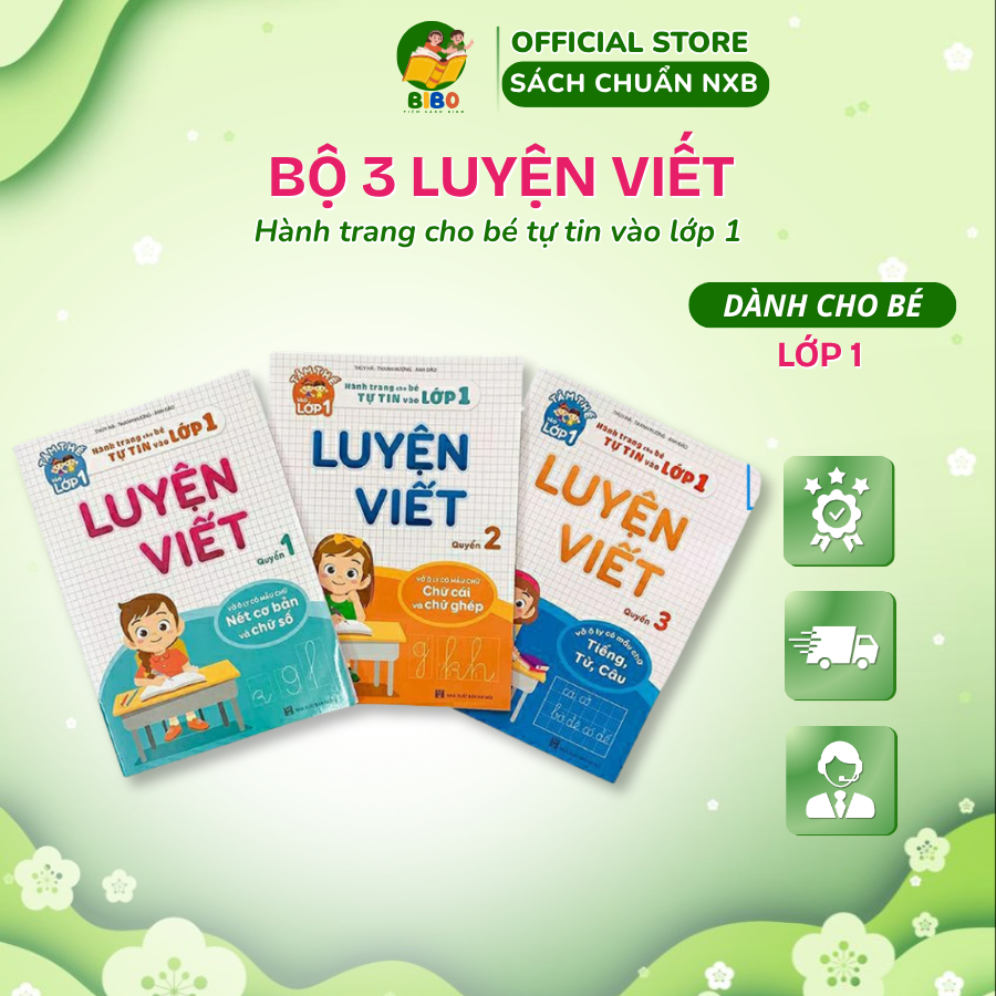 Sách - Bộ 3 luyện viết - Hành trang cho bé tự tin vào lớp 1