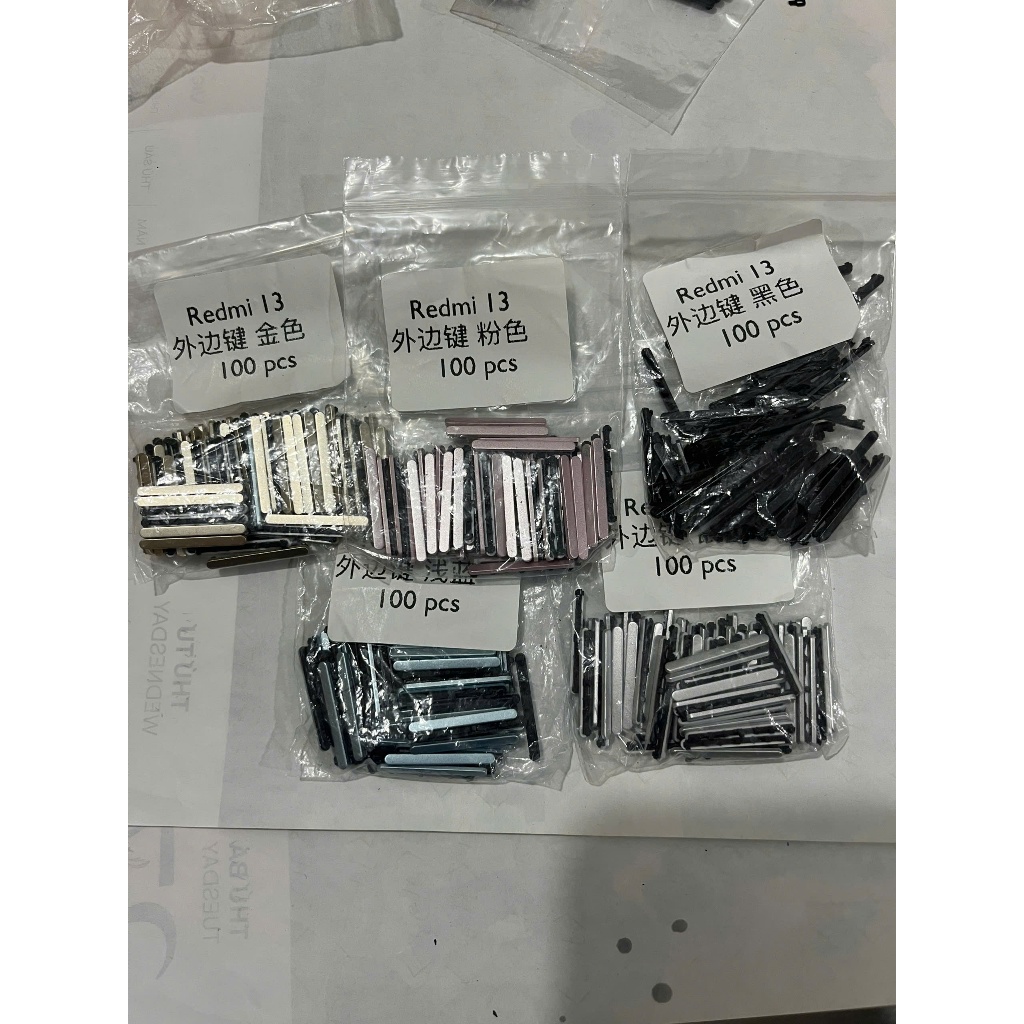 (Redmi 13) Nút Bấm Nhựa Bên Ngoài ( nút mủ ) Redmi 13 4g / Redmi 13 5G Dùng Chung zin ĐẮT | Hàng Mới