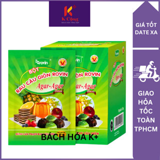  1 Hộp Bột Rau Câu Giòn Rovin Hoàng Yến 