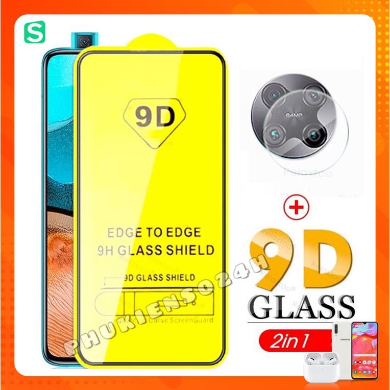 Kính Cường Lực 9d Full màn RM K30 Pro K40s Poco F4 + Dán Bảo Vệ Camera RM K30 Pro K40S