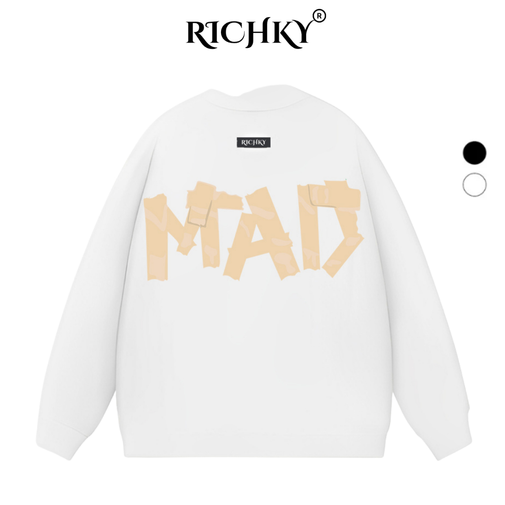 Áo Sweater Richky Luxury Premium Nỉ Mad Be