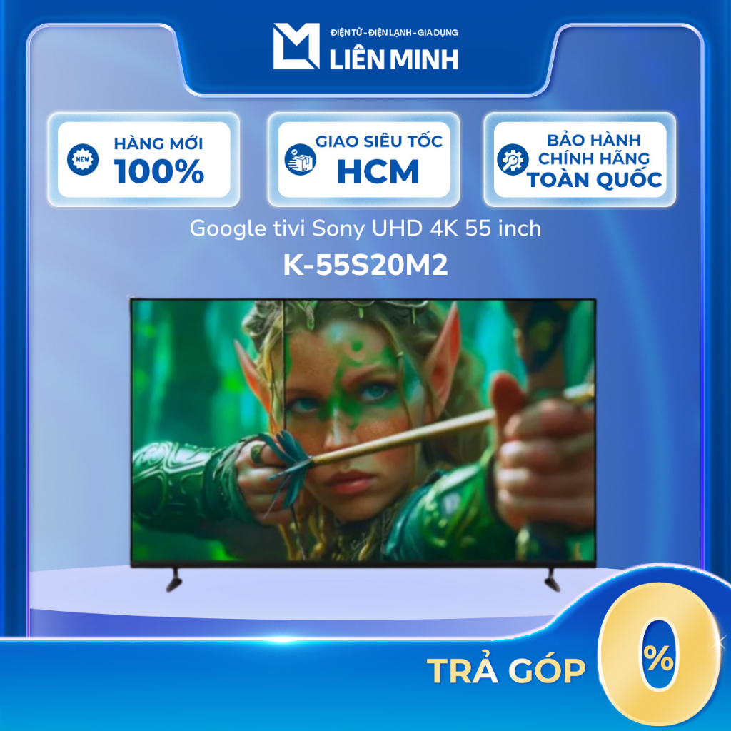 Google Tivi Sony 55 Inch 4K K-55S20M2 [SHIP 0Đ HCM]