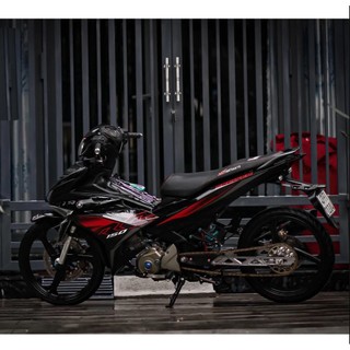 Dàn áo Exciter 150 đen bóng tem Rc đỏ