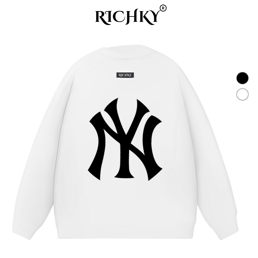 Áo Sweater Richky Luxury Premium Nỉ Ny Mlb Big Logo