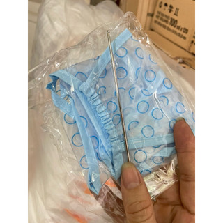 Nón móc lai tóc tạo kiểu tóc bằng nilon 2 lớp