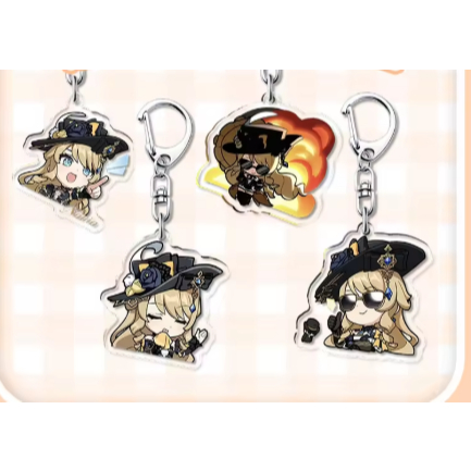 Móc khóa Genshin Impact – nhân vật Navia dễ thương; acrylic cosplay, quà Giáng Sinh fan.