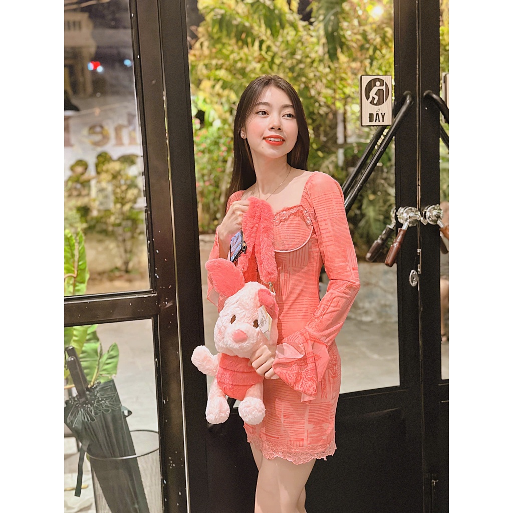 [Hàng Sẵn] Balo Chính Hãng Disney x Potdemiel Gấu Bông Heo Hồng (Piglet) Dễ Thương Đeo Vai Unisex
