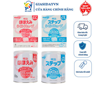   HSD 2027  Thùng  Sữa Meiji NỘI ĐỊA Nhật Lon Thanh Số 0 9  0-1 & 1-3  Meiji HP Sữa Bột Công Thức 800g 