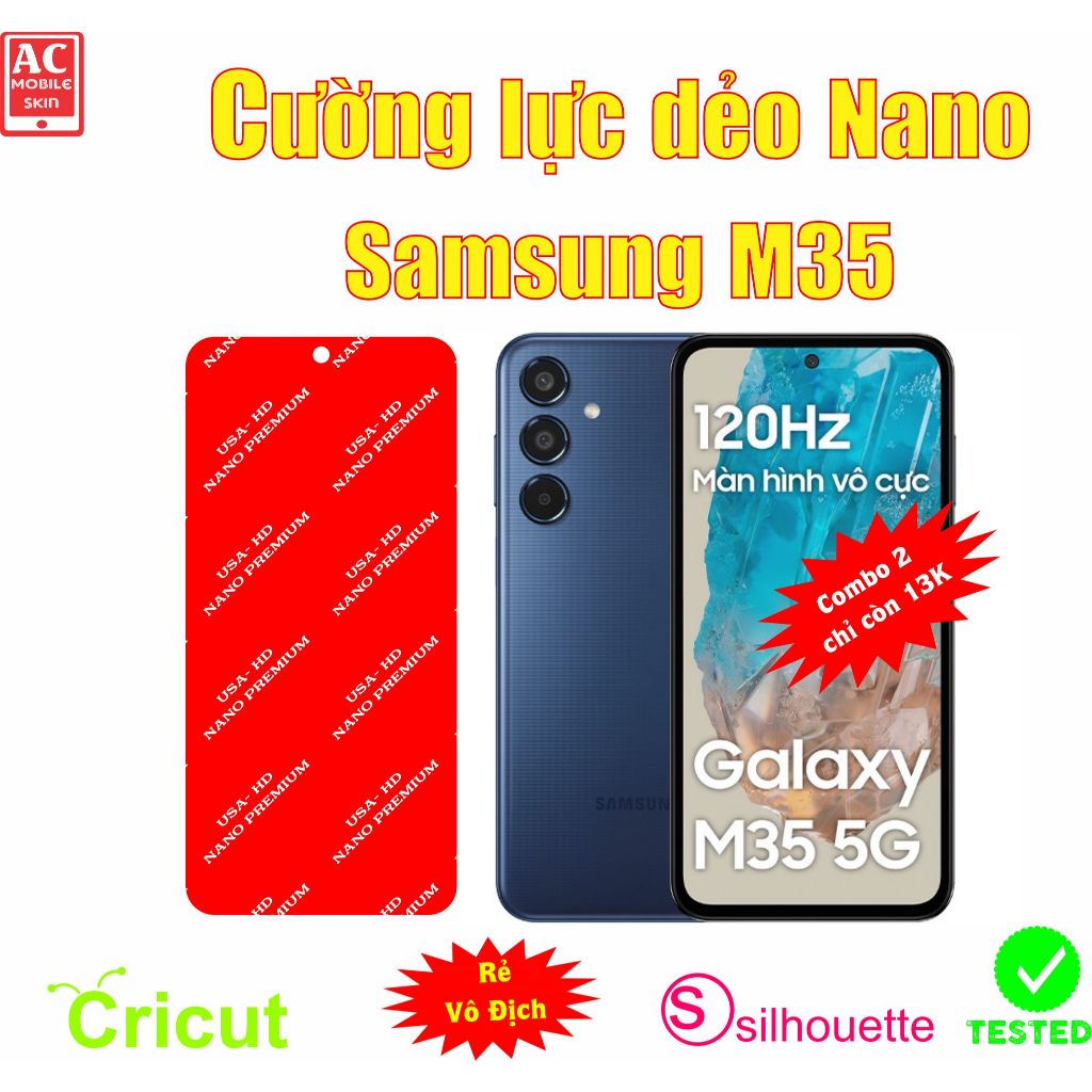 Cường lực dẻo bảo vệ màn hình điện thoại Samsung M35