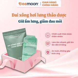 Đai xông hơi lưng thảo dược Teemoon (3 miếng)- giữ ấm lưng và bụng, giảm đau mỏi, thư giãn cơ thể