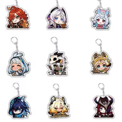 Móc khóa Genshin Impact dễ thương – Mavuika, Citlali, Ororon, Chasca, Xilonen, Kinich, Mualani; acry