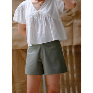 Quần Shorts kaki lưng cao form chữ A basic ( Ảnh thật shop chụp)