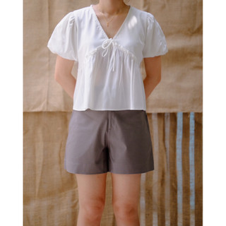 Quần Shorts kaki lưng cao form chữ A basic ( Ảnh thật shop chụp)