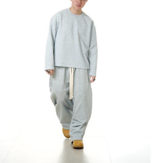  Quần Áo dài chất liệu nỉ 2 da cao cấp dáng phồng THEM Studio quần dài basic sweatpants long sleeve unisex form rộng str 