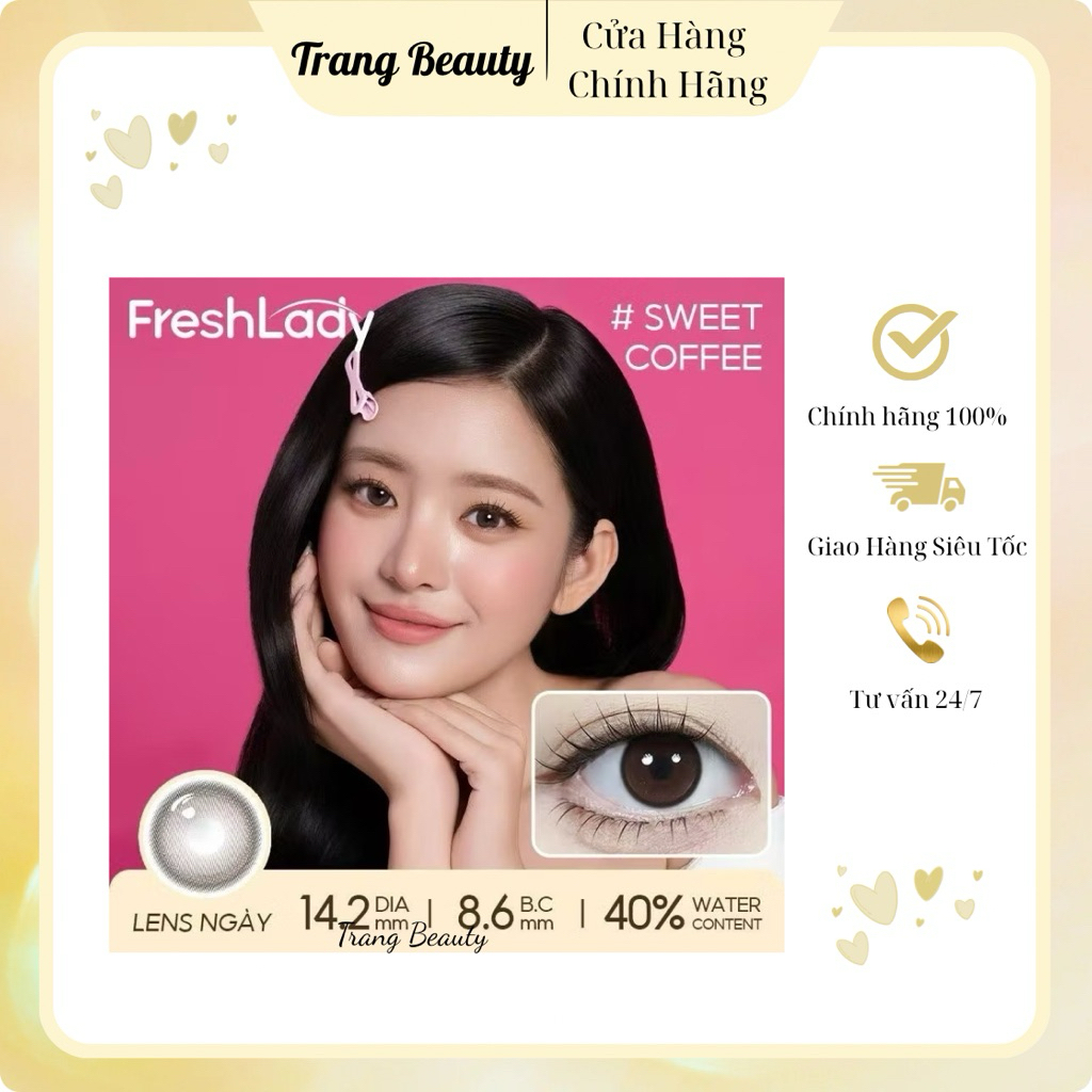 ( LENS 1 NGÀY ) Kính áp tròng 1 ngày giãn tròng đủ 1-5 độ cận