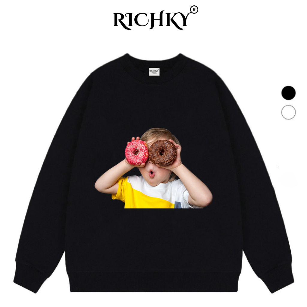 Áo Sweater Richky Luxury Premium Nỉ Acme De La Vie Adlvv Baby Face Donut
