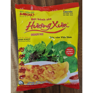  Bột Bánh Xèo Mikko Hương Xưa 500g gói Pha Sẵn Tiện Lợi vỏ bánh giòn vàng óng ngon miệng 