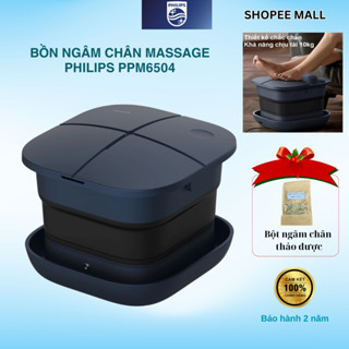    Hàng mới về  Bồn Ngâm Chân Massage Philips PPM6504 - Massage Con Lăn - Ngâm Chân Nước Nóng 