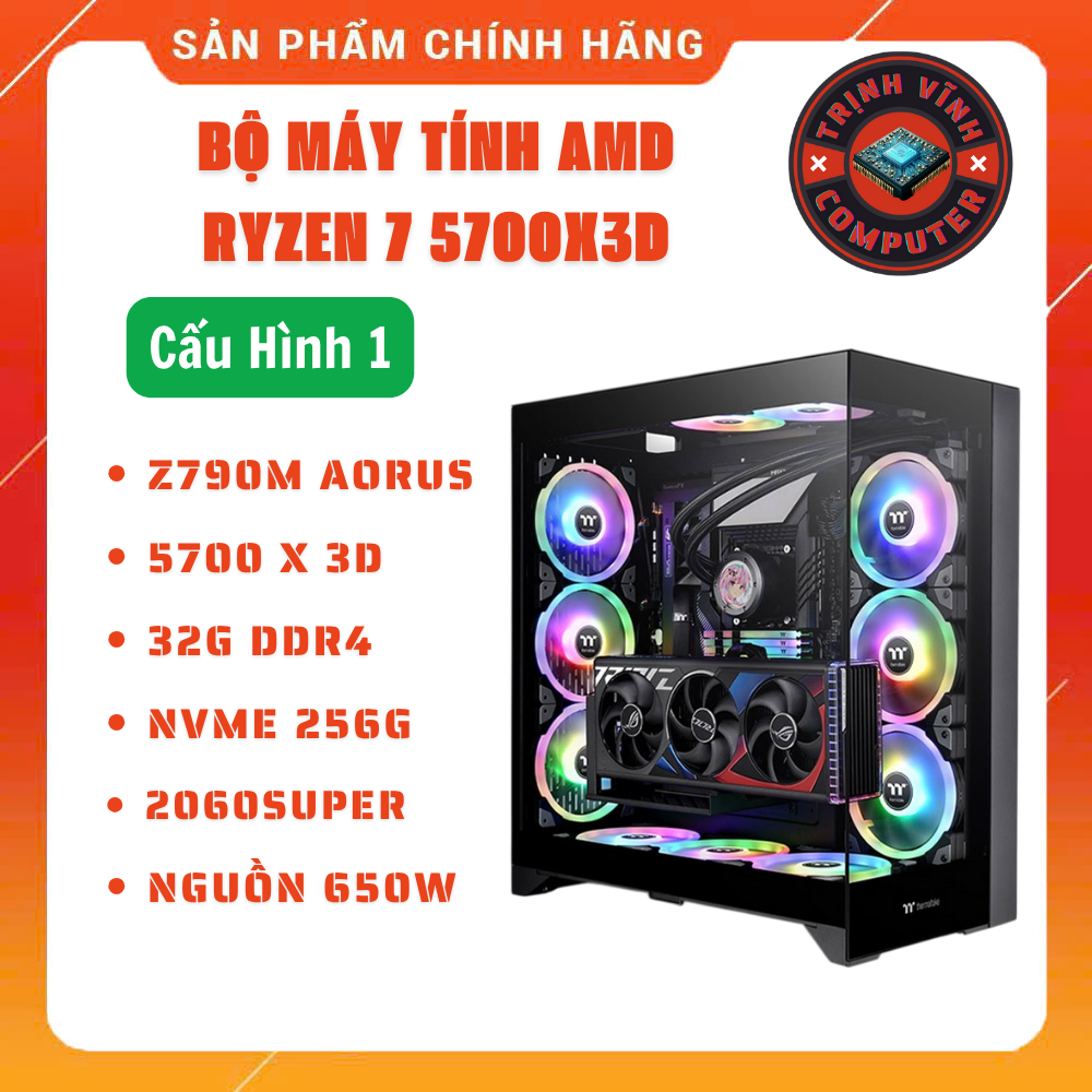 Bộ Máy Tính AMD Ryzen 7 5700X3D Mạnh Mẽ