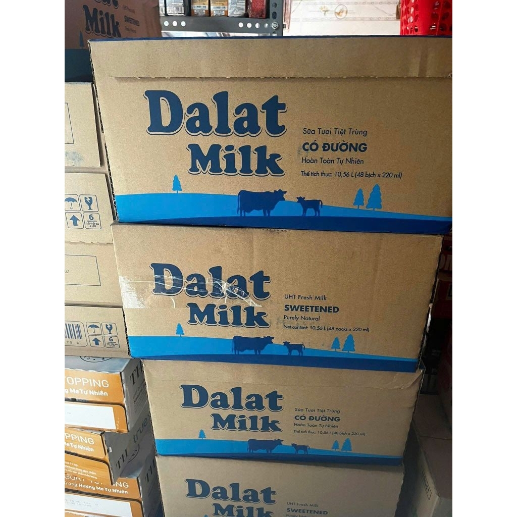 DALAT MILK CÓ ĐƯỜNG BỊCH 220ml