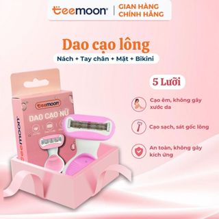   che tên  Bộ Dao Cạo Nữ Bikini Teemoon 5 Lưỡi Chứa Lô Hội Và Vitamin E 