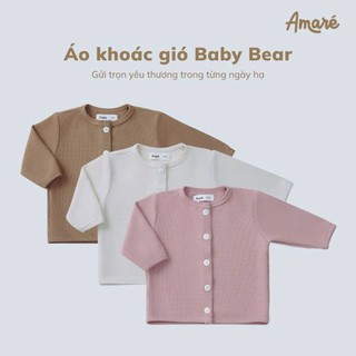  Áo cardigan mỏng cho bé trai bé gái  3M-3Y  Baby Bear áo khoác len mỏng cho bé thương hiệu Amaré 