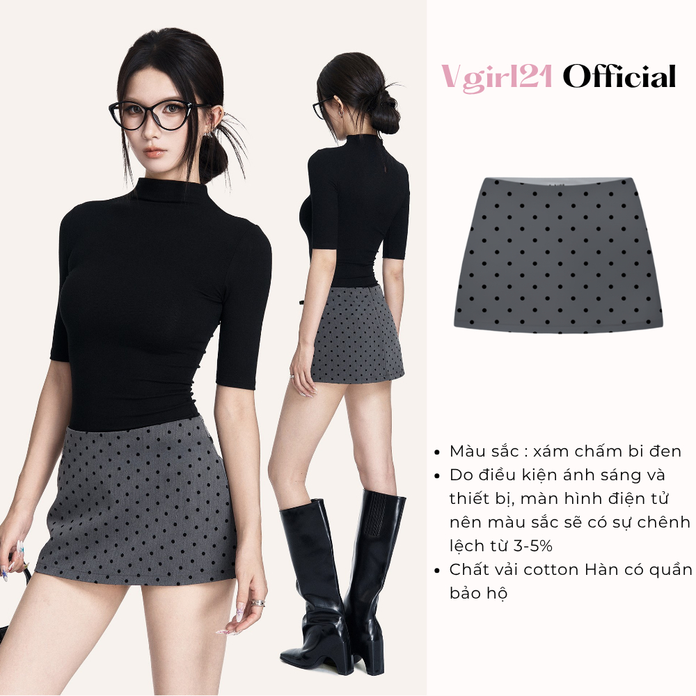 [DEAL MỞ BÁN] - Dottie Skirt - Chân Váy Chấm Bi / Trơn Chữ A Nữ - Kèm Quần Bảo Hộ - Dễ Phối Đồ - Phù Hợp Mùa Hè Mùa Thu | BigBuy360 - bigbuy360.vn