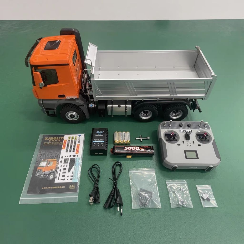 Xe tải tự đổ điều khiển từ xa Kabolite 1/14 K5702 6X6 (Phiên bản trục vít)