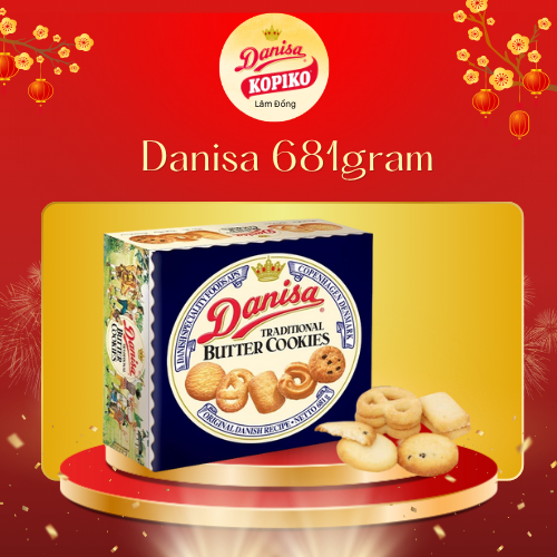 Bánh Quy Bơ Danisa 681g + Túi Giấy Danisa Date 08.2026