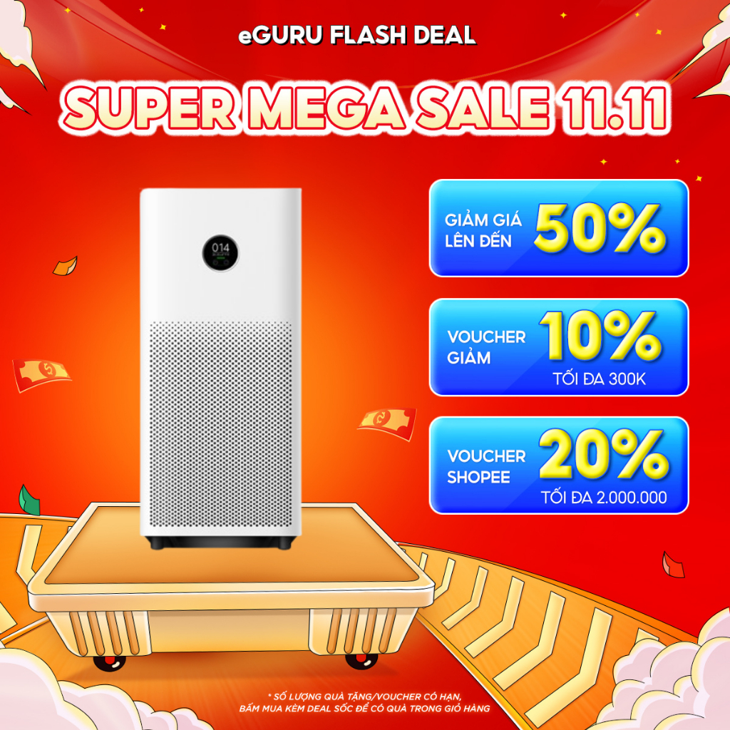 Máy Lọc Không Khí Xiaomi Smart Air Purifier 4 Lite EU / 4 Pro EU / 4 Compact EU - Hàng Chính Hãng