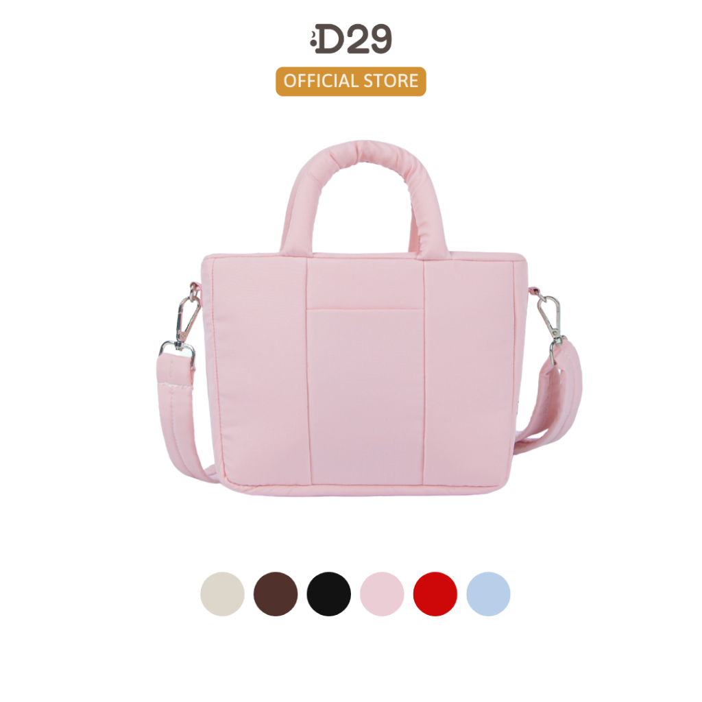 Túi Đeo Chéo Marshmallow D29 – Chần Bông, Gọn Nhẹ, Nhiều Ngăn, Chống Nước, Unisex