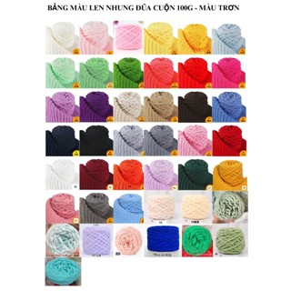 LEN NHUNG ĐŨA(bông sữa)bảng màu 1