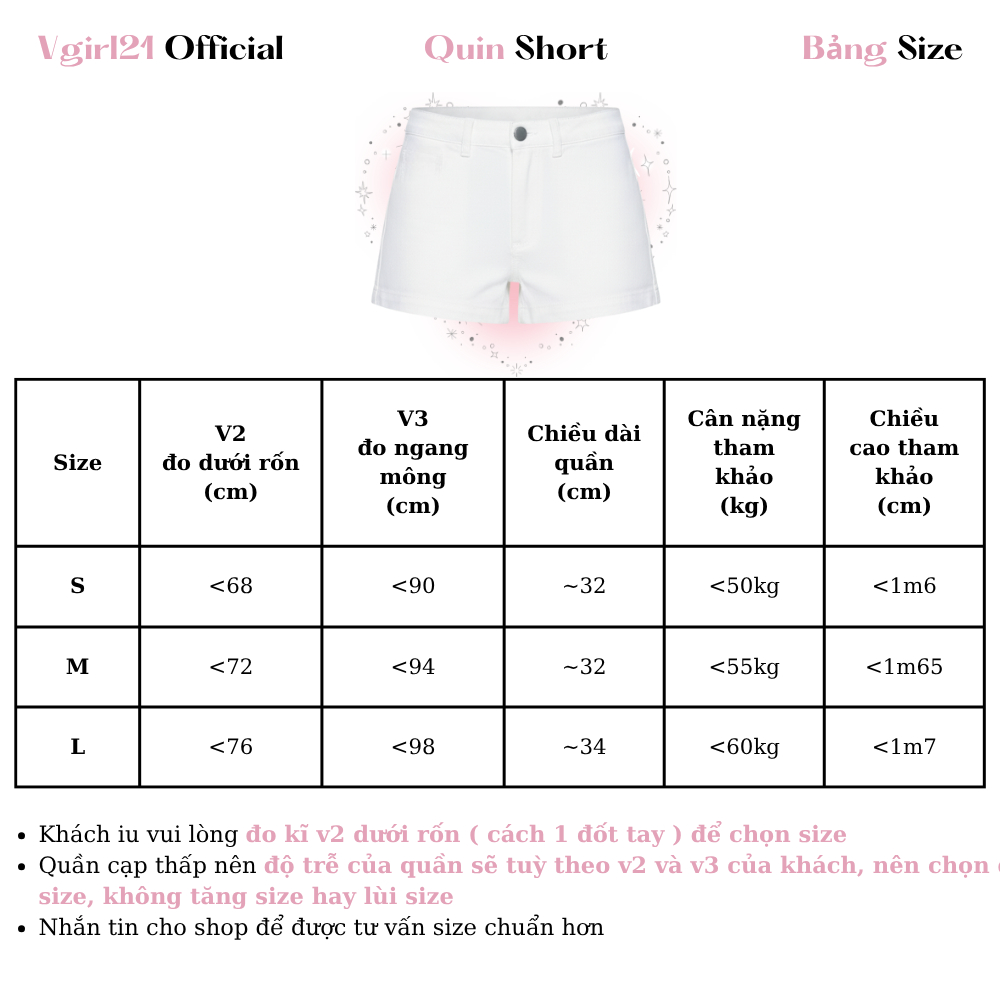 QUIN SHORT -Quần short nữ chữ A Vgirl21 - Chất kaki Jeans dày dặn - Basic - Mặc hằng ngày dễ phối đồ | BigBuy360 - bigbuy360.vn