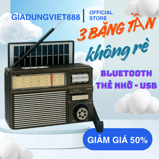 RADIO BLUETOOTH 5.4 MEIER CỔ ĐIỂN PIN NĂNG LƯỢNG MẶT TRỜI -  Máy nghe nhạc Bluetooth, USB, Thẻ nhớ,